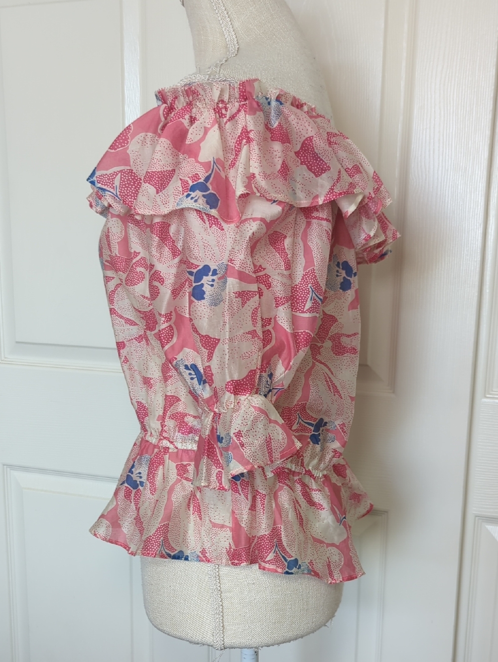 Ted Baker London Harina Off The Shoulder Pink Top - Picture 6 of 11